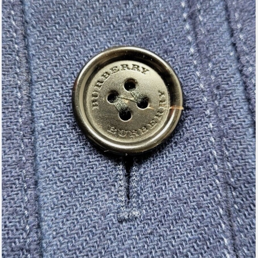 Burberry Navy Wool & Cashmere Coat -Size 38 or 4 - Picture 5 of 14